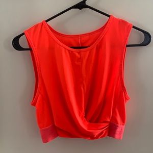 Orange athletic top